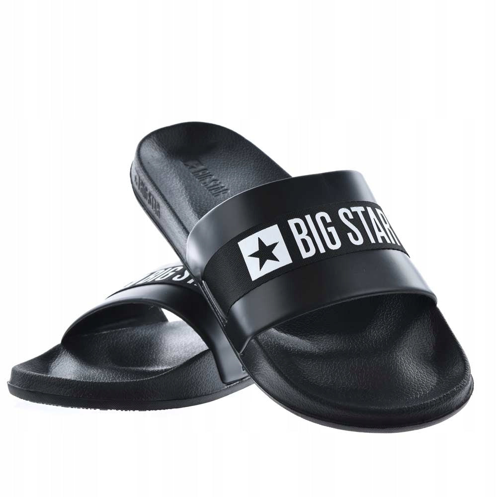 Hausschuhe für Herren Big Star 12051-P, schwarz 