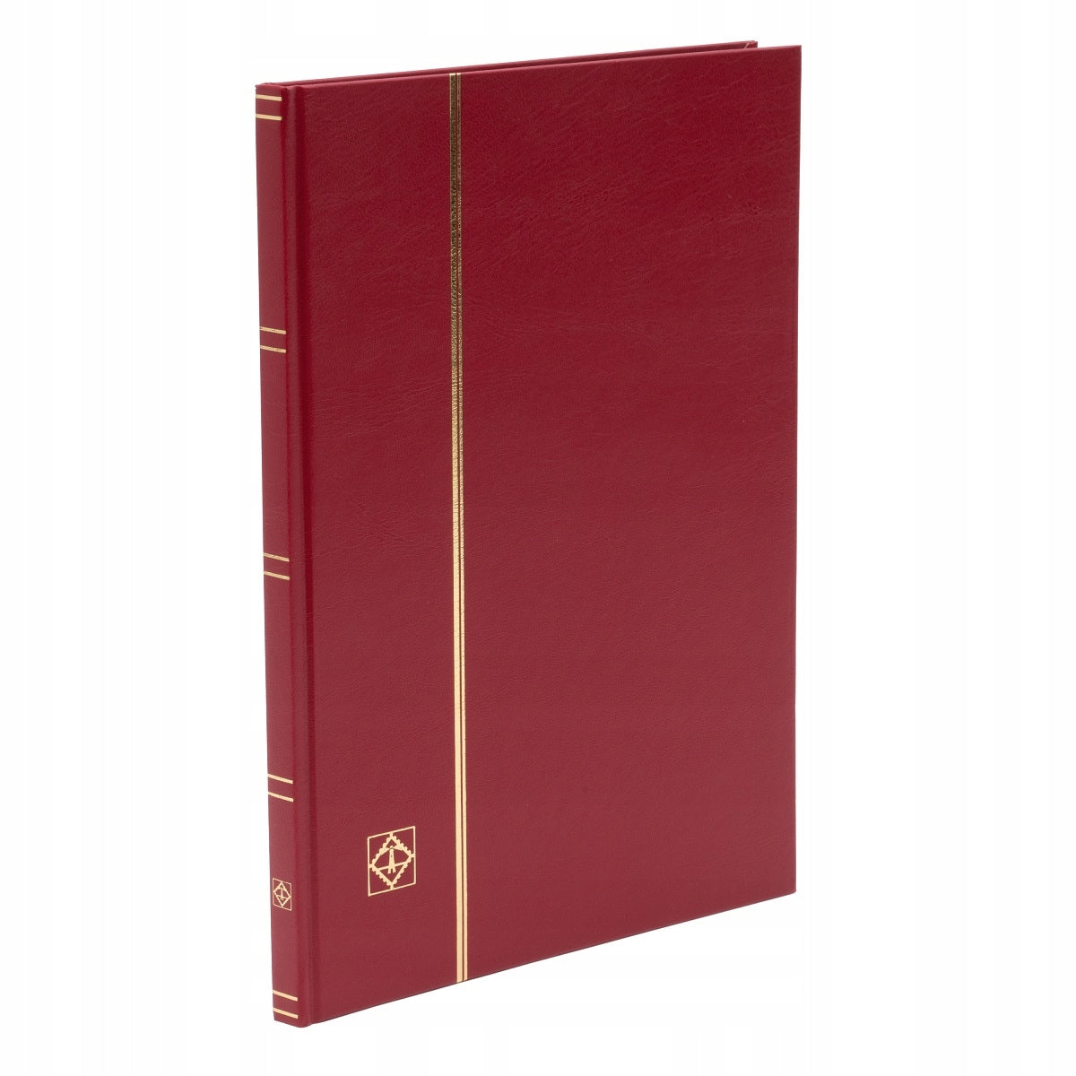 Briefmarkenalbum Leuchtturm Basic LS 4/8", A4, 16 schwarze Seiten, rot 