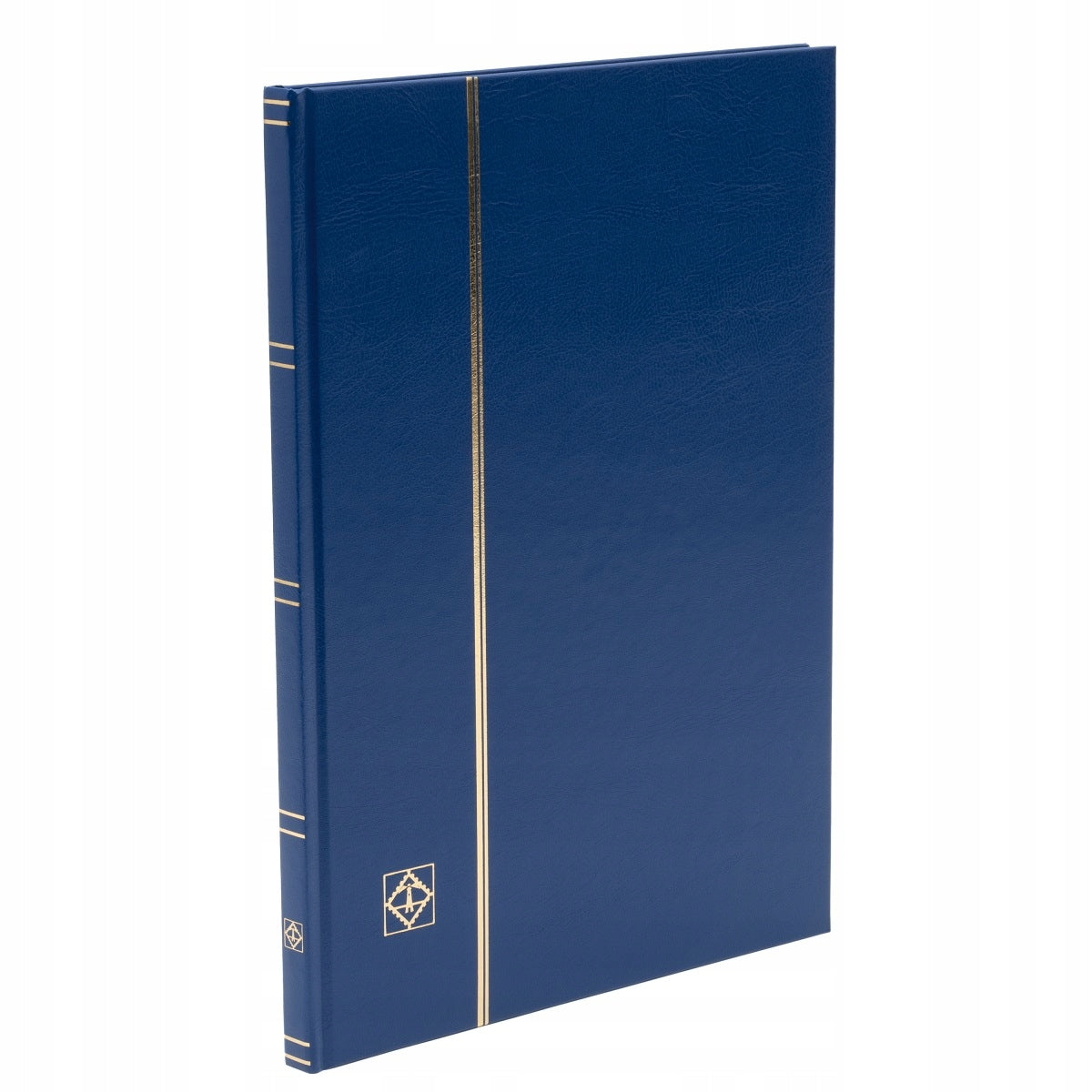 Briefmarkenalbum Leuchtturm Basic LS 4/8", A4, 16 schwarze Seiten, blau 