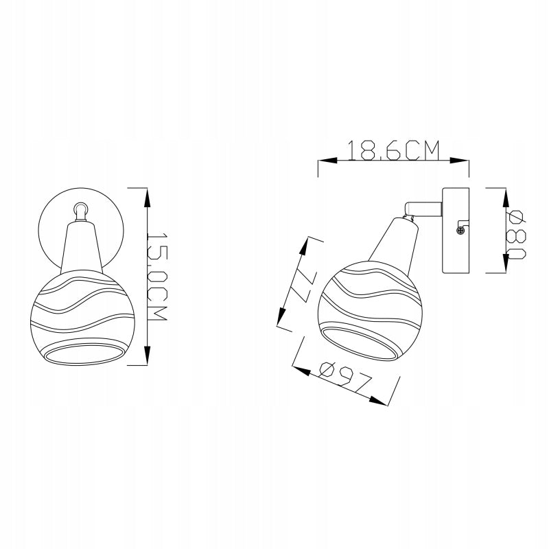 Dėmesio centre Globo Lighting ELLIOTT G54341-1