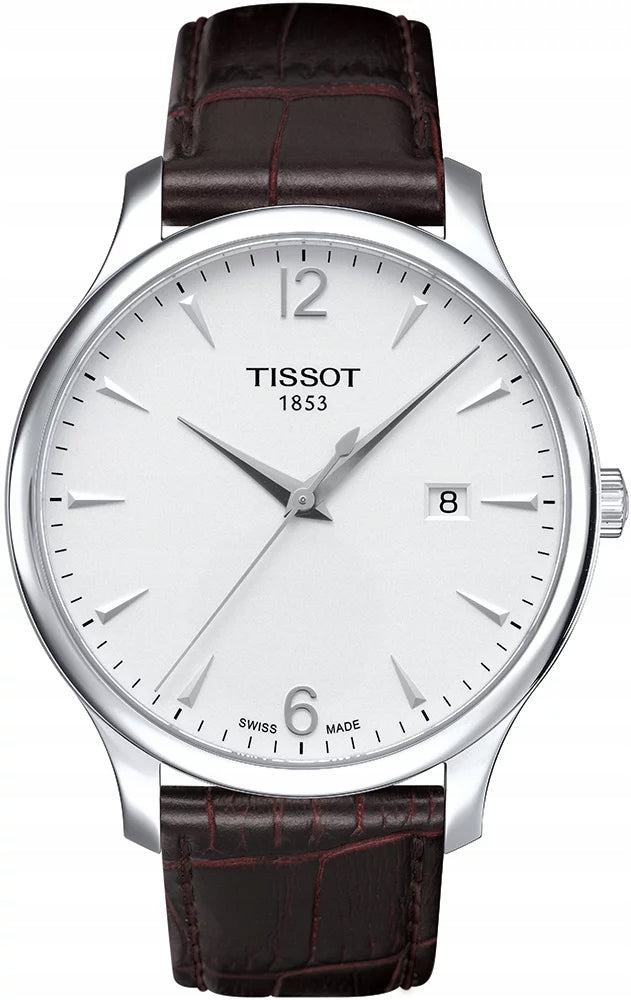 Tissot Damenuhr T-Classic T-Tradition T063.610.16.037.00, Farbe Braun/Silber 