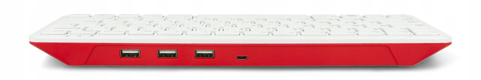Offizielle Tastatur für Raspberry Pi Modell 4B/3B+/3B/2B, rot und weiß 