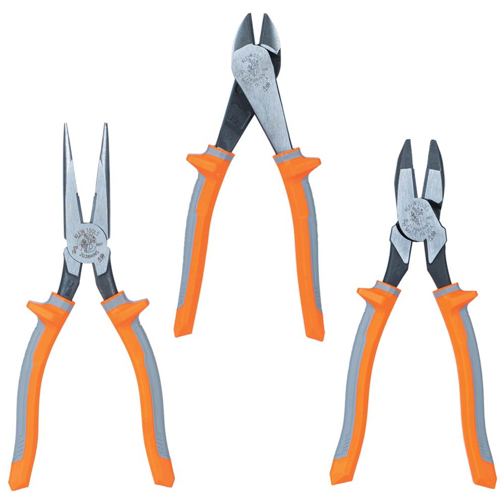 Klein Tools 9420R 1000 V szigetelt villanyszerelő fogókészlet, 3 részes