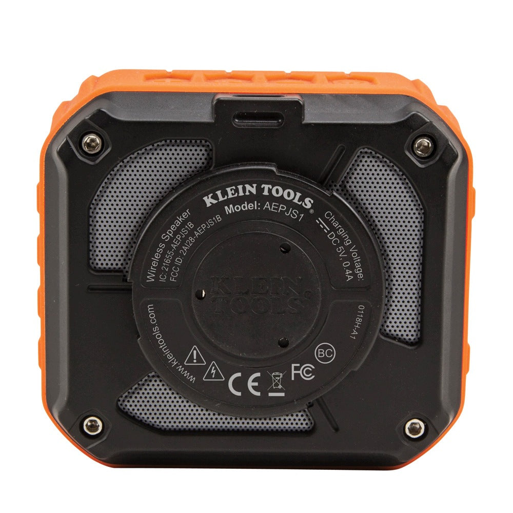 Klein Tools AEPJS1 akkumulátoros Bluetooth munkaterületi hangszóró Packaging status original
