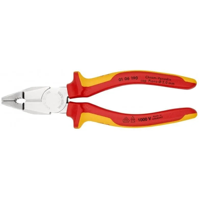 Klieste KNIPEX 01 06 190, 190 mm, kombinované, CrV, VDE 1000V Brand Knipex