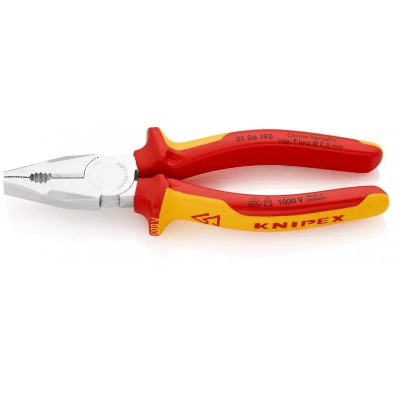 Klieste KNIPEX 01 06 190, 190 mm, kombinované, CrV, VDE 1000V