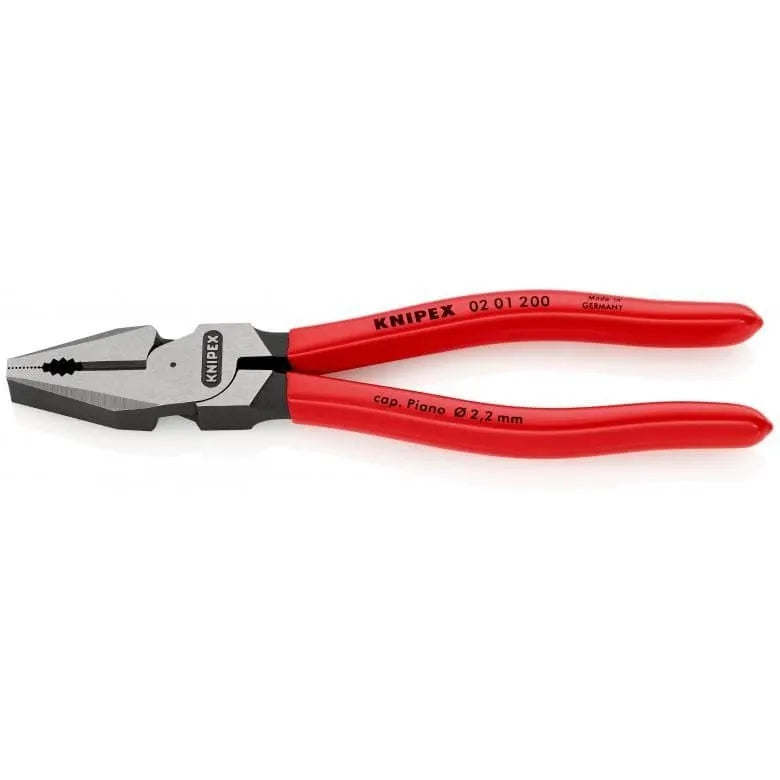Kliešte KNIPEX 02 01 200, 200 mm, silové, kombinované, DIN 5746 Kind pliers