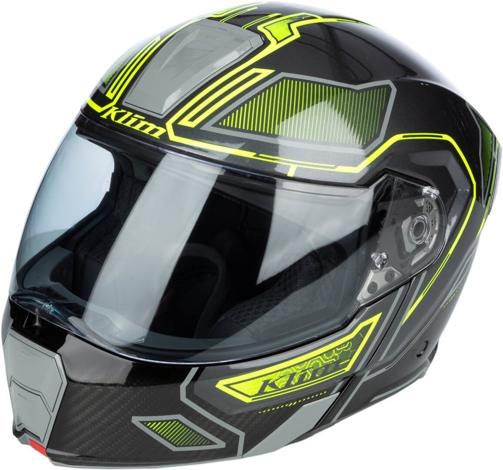 Klim GT1 Expedition Helmet XXL Encrypted Gloss Asphalt - Hi-Vis