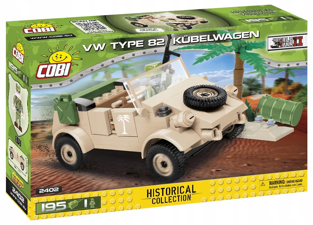 Konstruktorius Cobi VW tipas 82 Kübelwagen, 195 d.