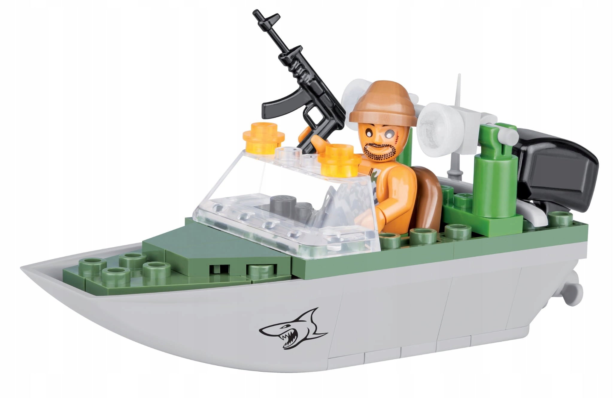Zusammengebautes Modell Shark Patrouillenboot Cobi, 2154, 60 d. 