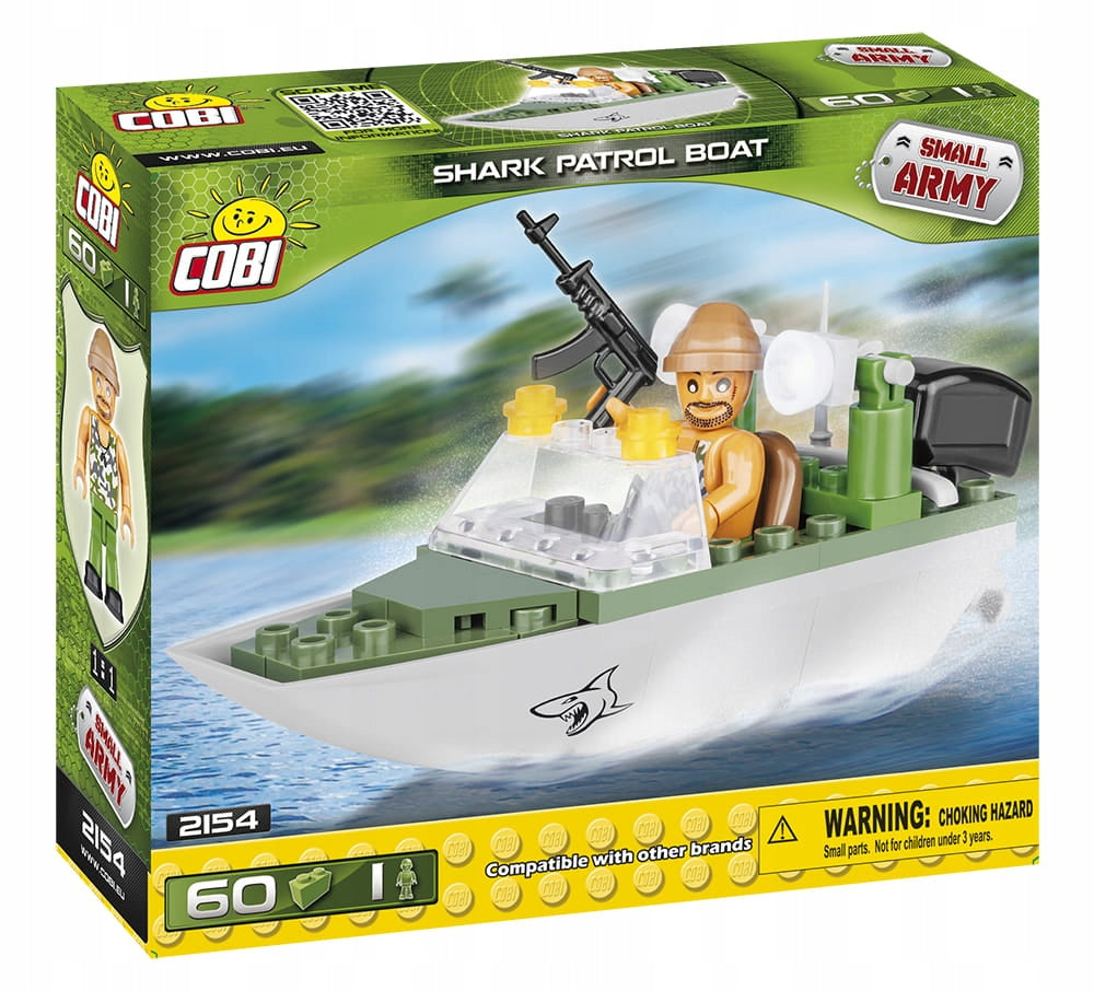 Surenkamas modelis Ryklių patrulinė valtis Cobi, 2154, 60 d.