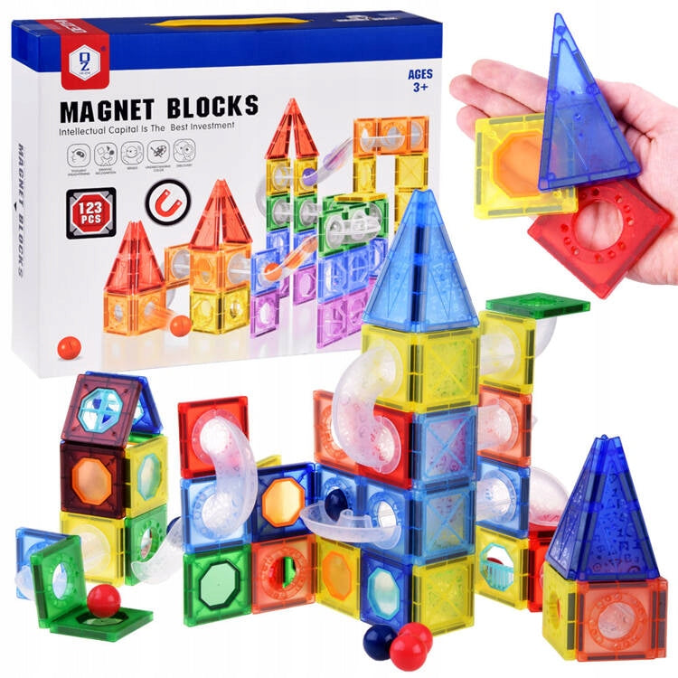 Magnetinių kaladėlių rinkinys, 123 d.
