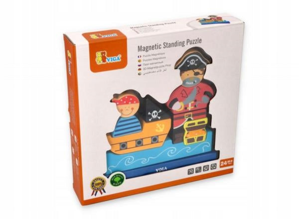 Mediniai magnetiniai blokai Viga Piratų rinkinys 10 d