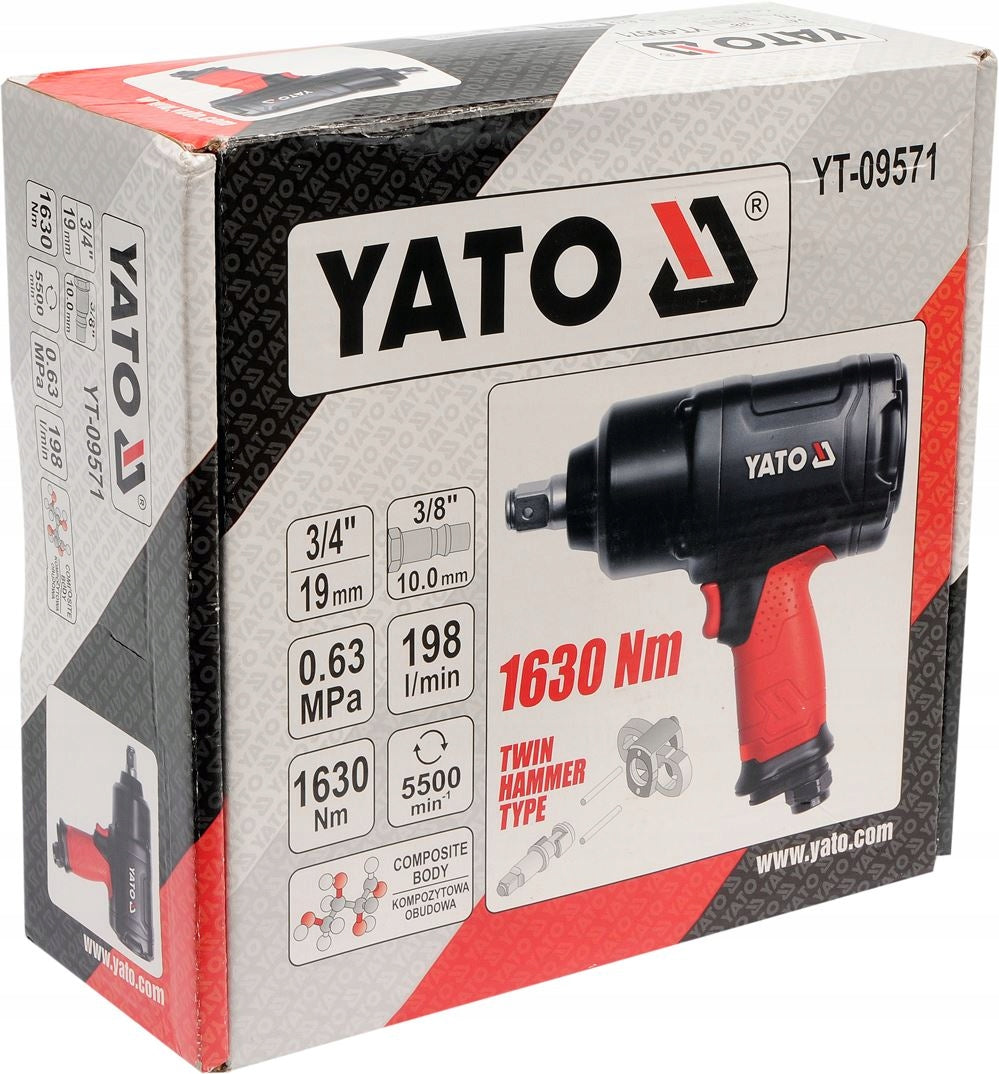 Druckluftschrauber Yato 3/4" 1630Nm (YT-09571) 