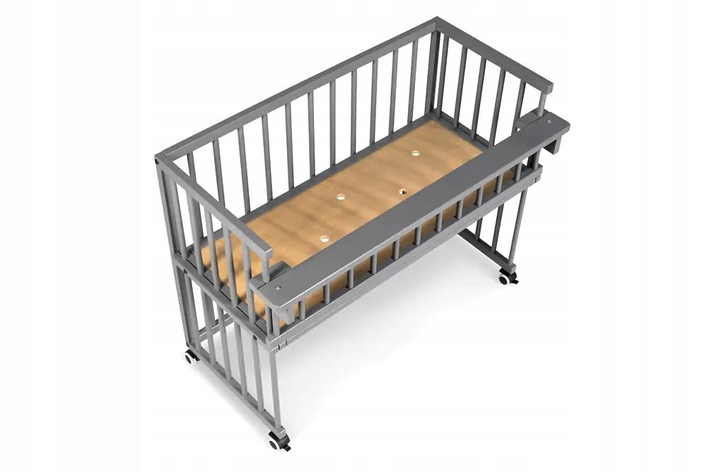 Kinderbett Piccolino, 90x40 cm, grau 