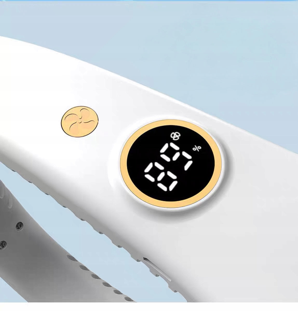 Kmt Style 5 Speed USB-C Neck Fan Dominant color white