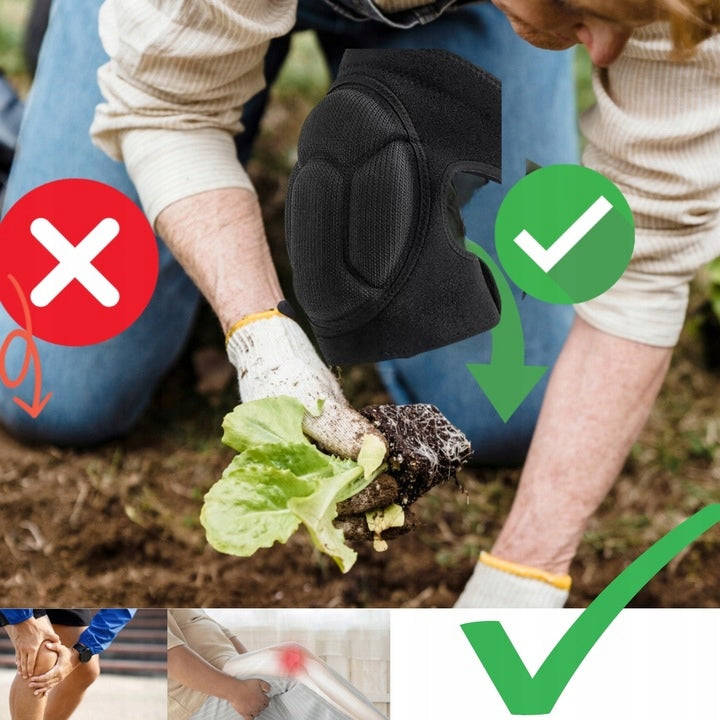 Knee Pads Foam Knee Protectors Construction Garden Health and Safety SOLID Manufacturer code NAKOLANNIKI CZARNE