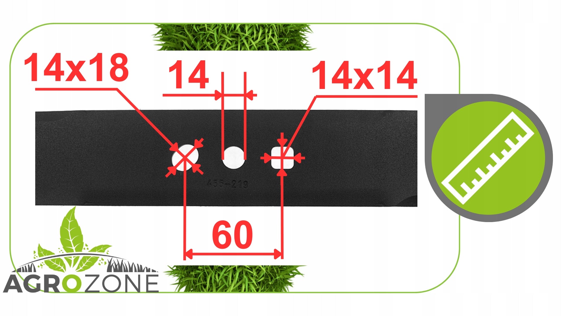 Knife 50 cm for LEADER / HANDY / FAVORITE GTL51, GTM51 STRONG Polish Batteries included no