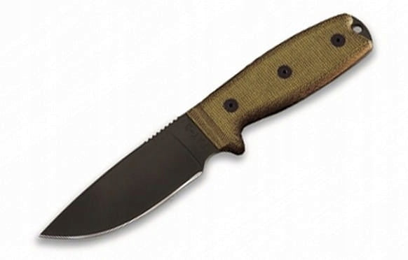 Knife Ontario RAT 3 Black US ARMY tactical military contract KORDURA
