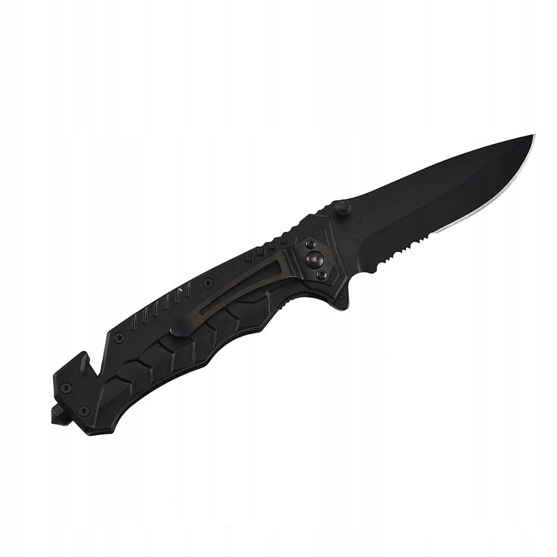 Knife folding rescue pocket knife with punch Model NÓŻ-N12