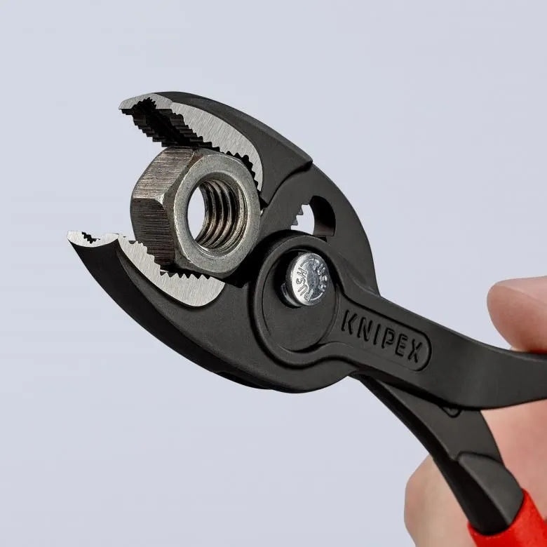 Knipex TwinGrip 82 01 200 Pliers – Frontal, 200 mm, Extra Grip Length 200 mm