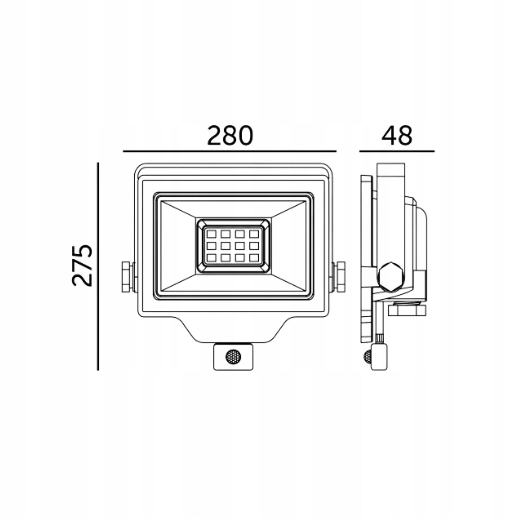 Kobi DELYO MHNC LED Floodlight with Motion Sensor 100W 4000K IP54 004242 Brand Kobi Light