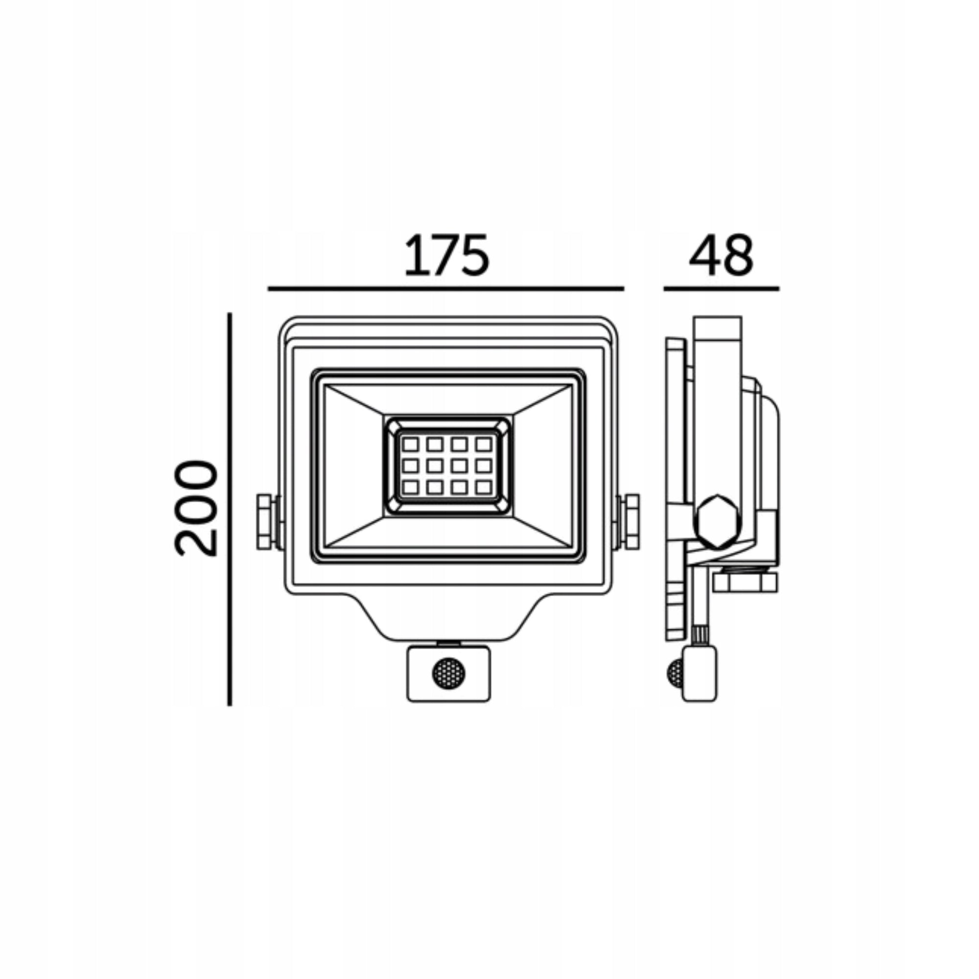 Kobi DELYO MHNC LED Floodlight with Motion Sensor for Terrace Garage 004240 Brand Kobi