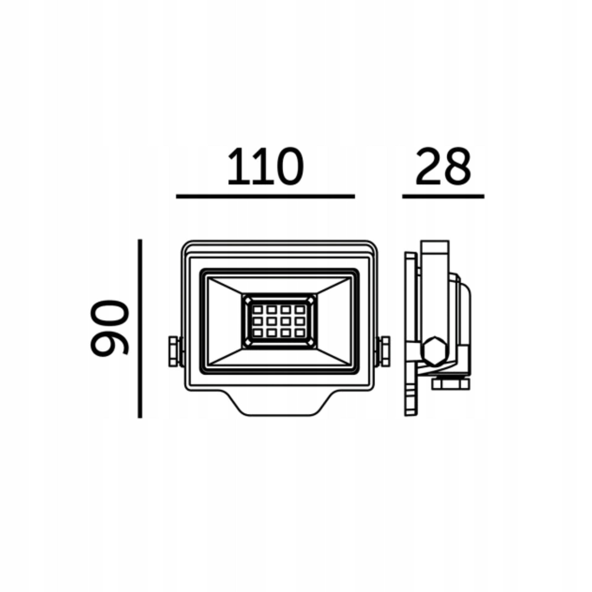 Kobi LED Floodlight DELYO MHN for Driveway Garden 20W 4000K IP65 004226 Brand Kobi Light