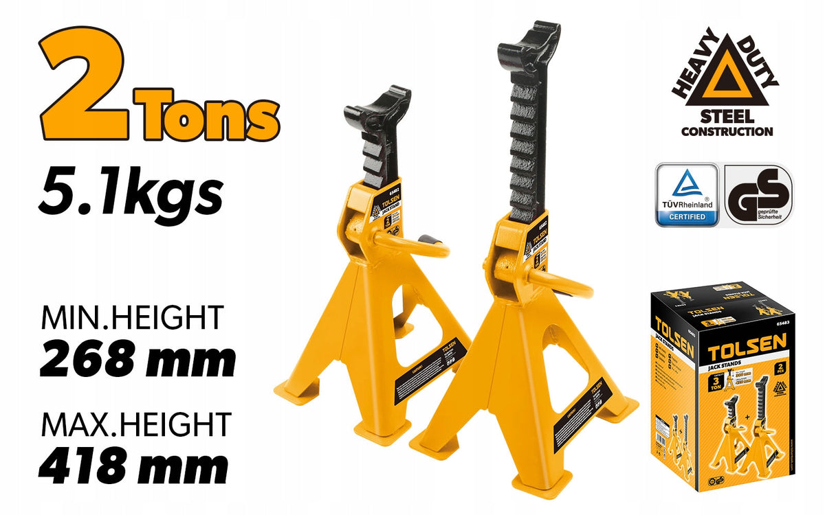 Kobyłki Car Stand 2T Adjustable TOLSEN INDUSTRIAL Manufacturer code 65482