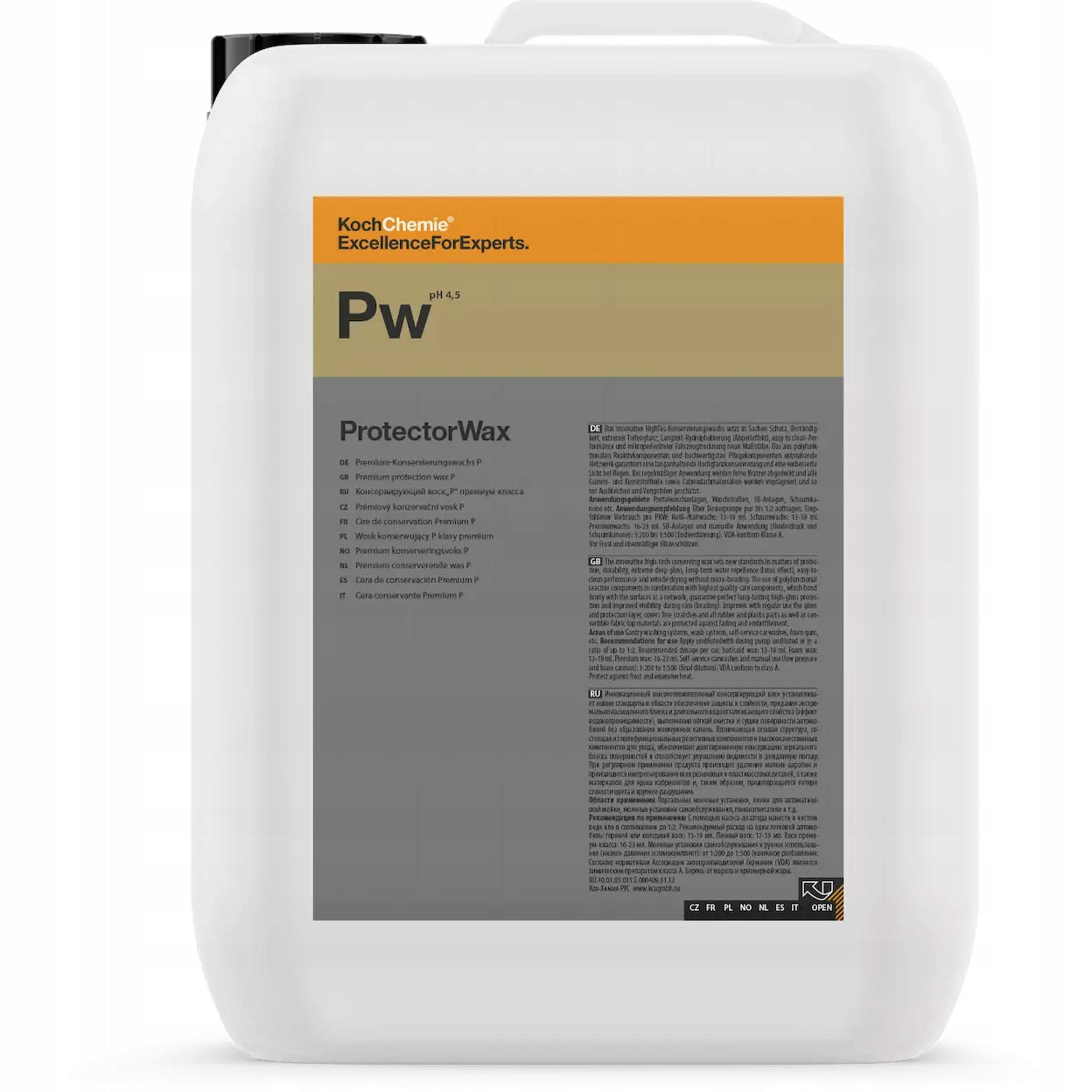 Koch Chemie PW Protector Wax 10L - Wet Wax