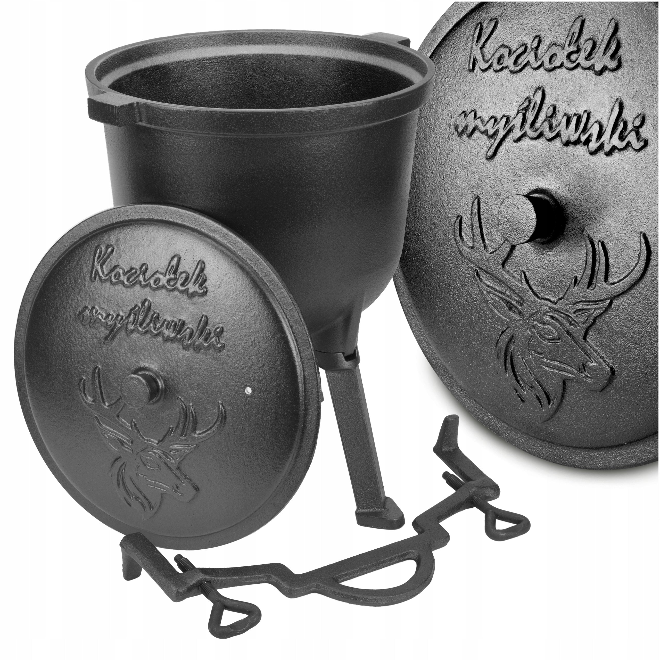 Gusseisenkessel mit Deckel KAMILLE 4800V, 5L 