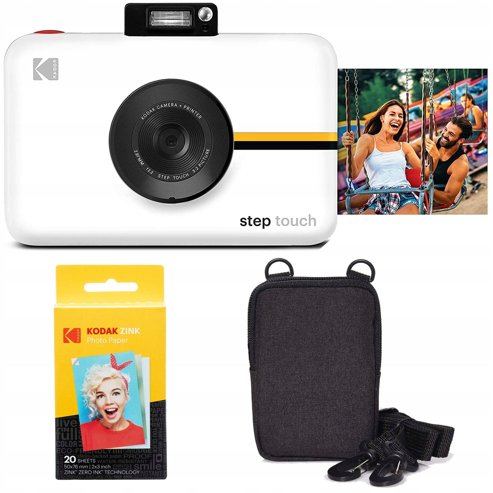 Kodak Step Touch 13MP white digital camera instant printer