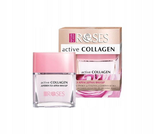Tägliche Gelcreme für reife Haut Roses Active Collagen, 50 ml 