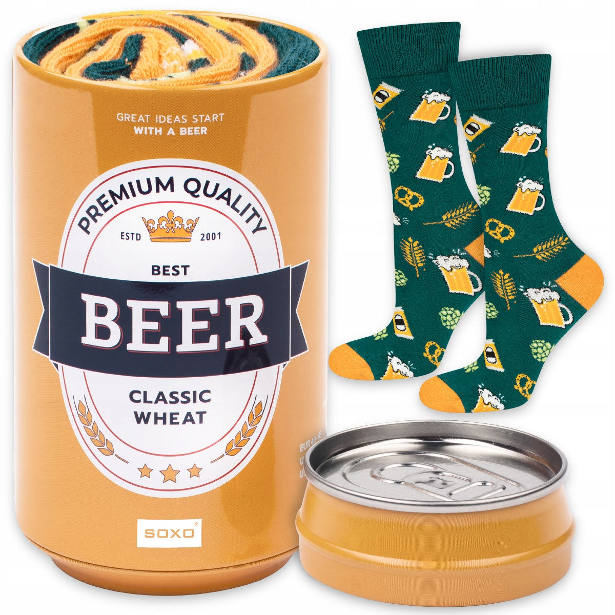 Herrensocken in Sox-Bierdose 40-45 
