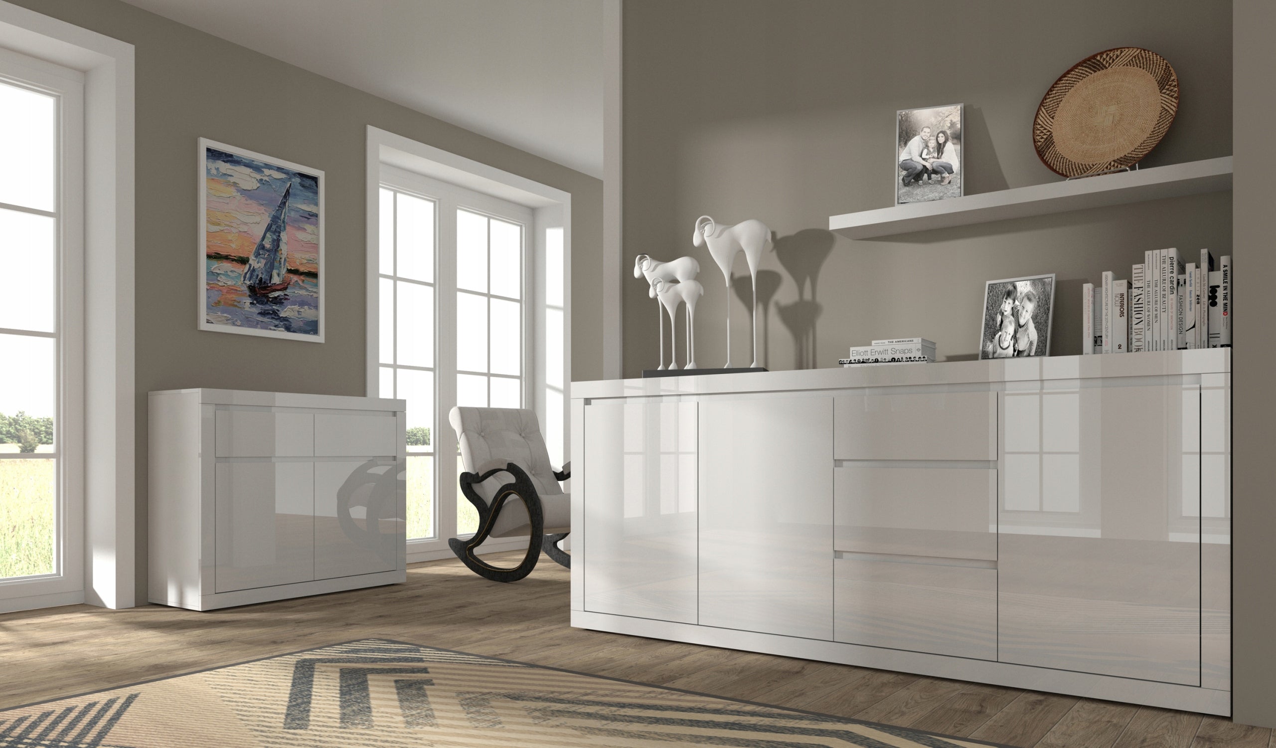 Kommode Bello Bianco 4, weiß 