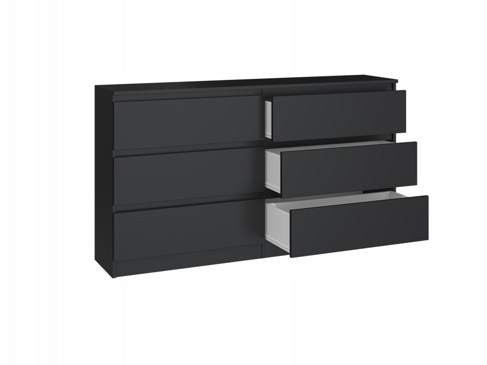Kommode Malwa M6 140, schwarz 
