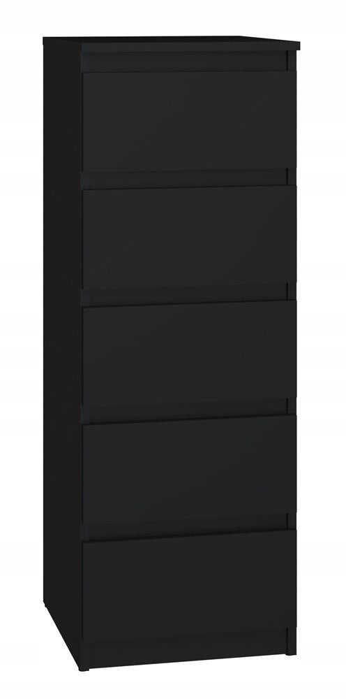 Kommode Malwa W5, schwarz 