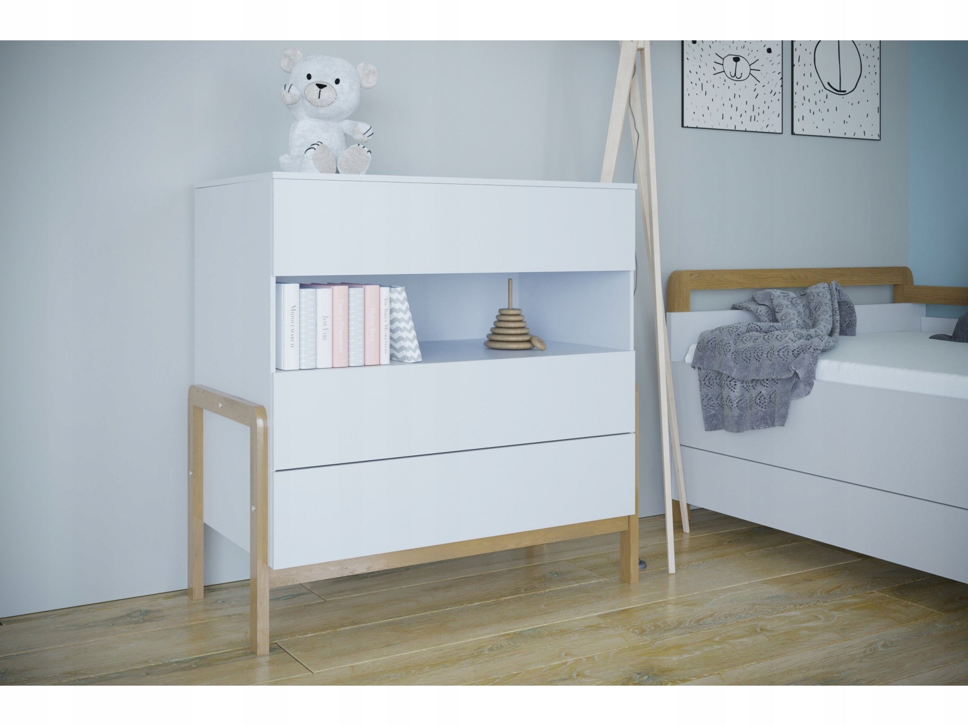 Kinderkommode Kocot Kids Victor, weiß 
