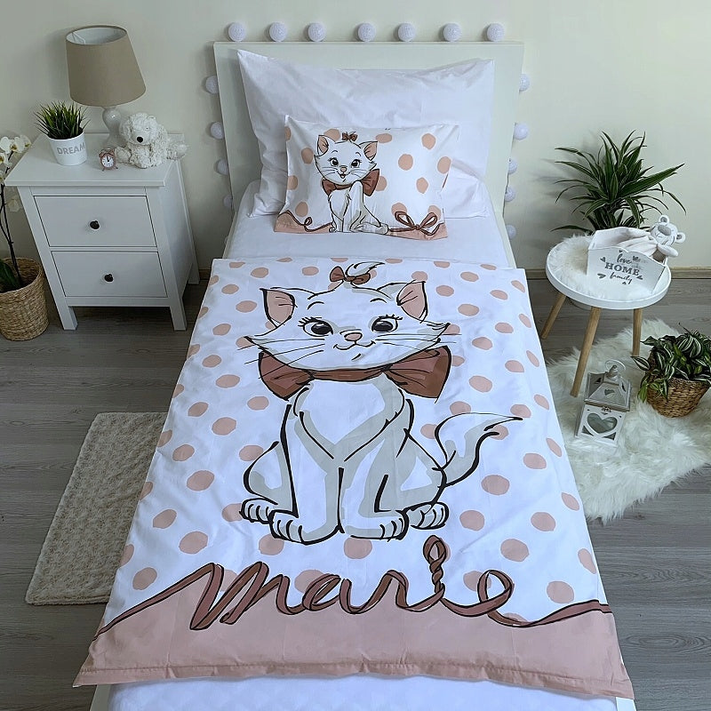 Vaikiškas patalynės komplektas Marie Cat Grey, 100x135 cm, 2 dalių
