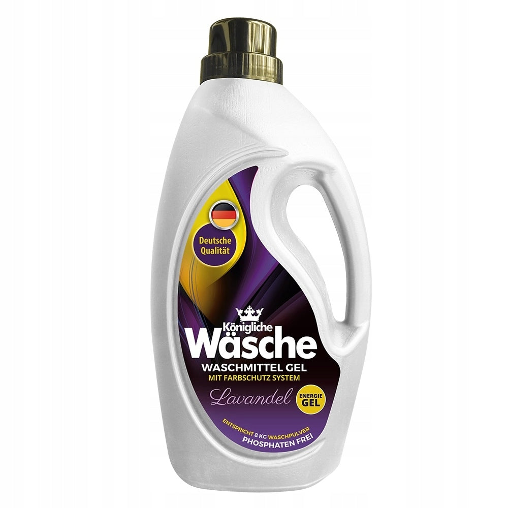 Königliche Wäsche LAVENDER-SCENTED LAUNDRY GEL 1550ml GERMAN EFFICIENT