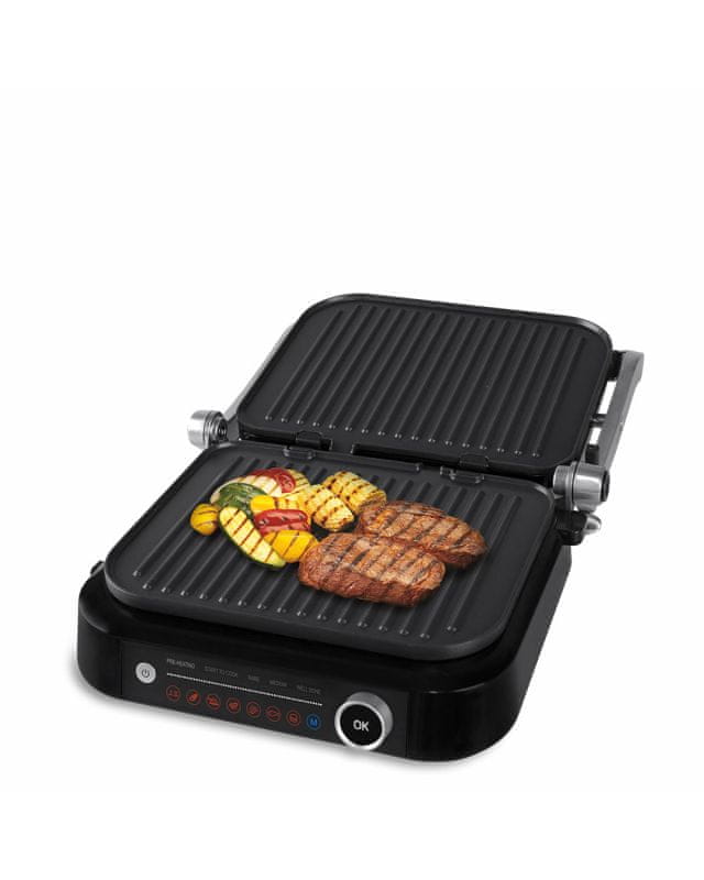 Kontaktní elektrický gril Orava Grillchef 2 černý, 2100 W Model Grillchef 2
