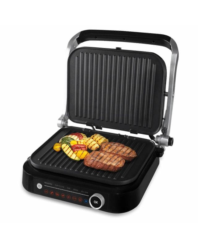 Kontaktní elektrický gril Orava Grillchef 2 černý, 2100 W