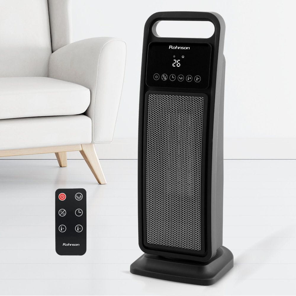 Konvektorový ohřívač Rohnson 2000 W černý Brand Rohnson