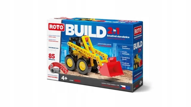 Konstruktorius Roto Build 2in1 statybinis traktorius - 85 dalys.