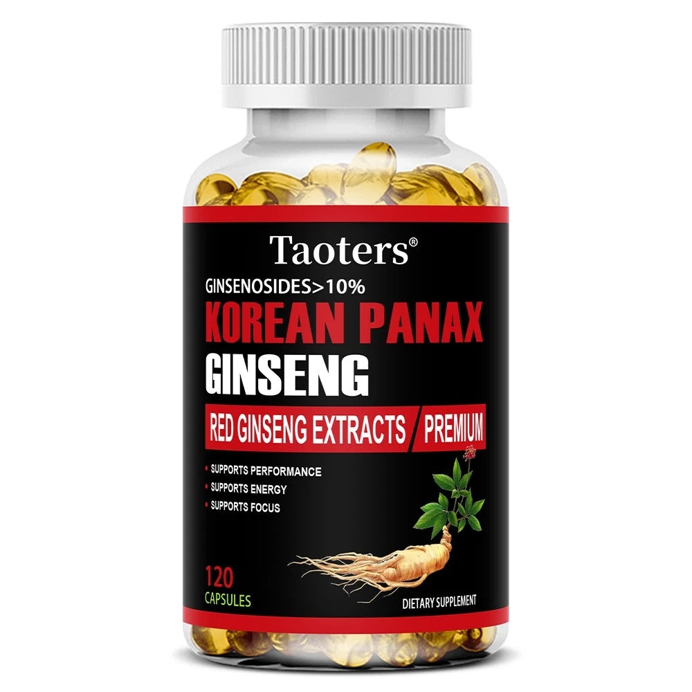 Korean red ginseng (Panax ginseng) – 10% ginsenosides | Support e