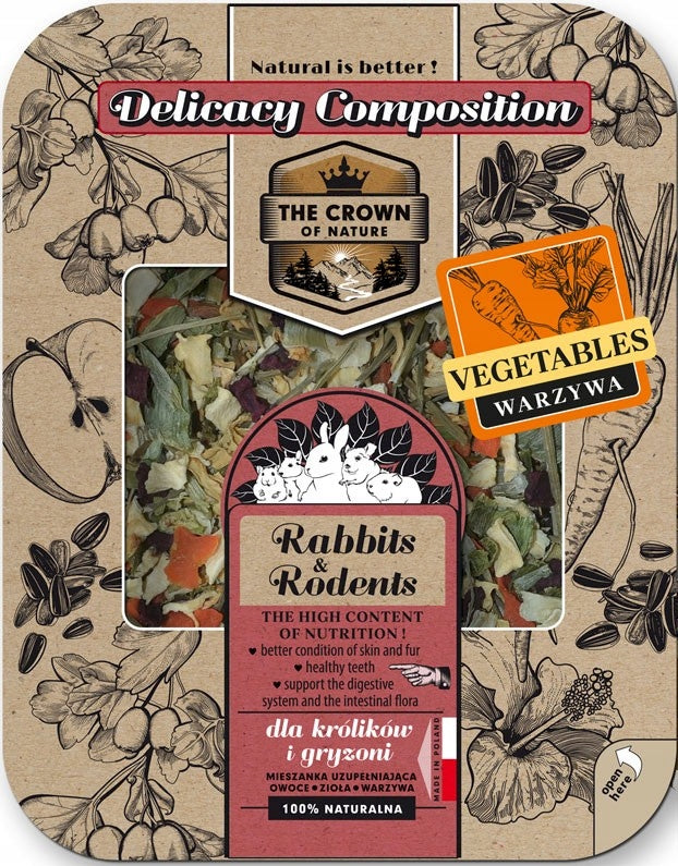 Korona Natury Herbal Delicacy Mixture for Rabbits and Rodents 200gx3pcs Packaging status original