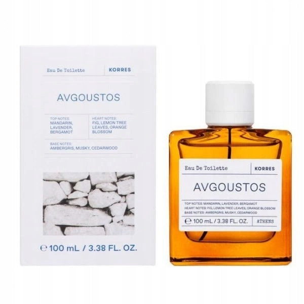 Korres , Avgoustos, Eau De Toilette, Unisex, 100 ml Brand Korres