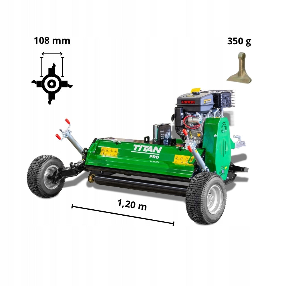 Kosiarka bijakowa do quada (ATV) TITAN PRO AT-120 | 120cm | 15KM Packaging status original