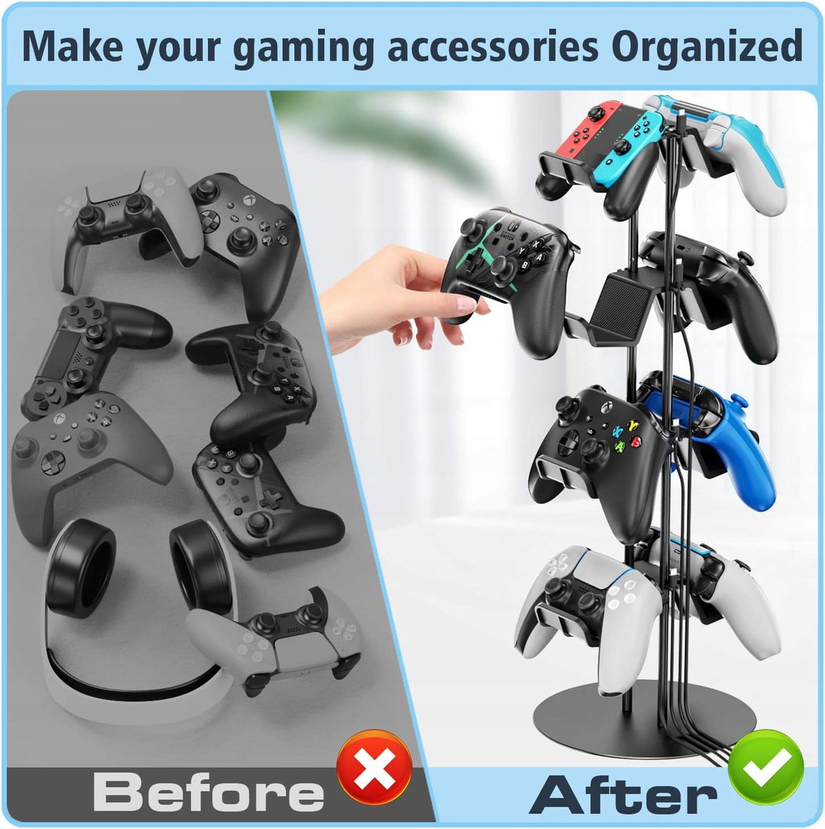 Kosker 4-Tier Universal Headphone Holder Pad Stand Manufacturer code 4T