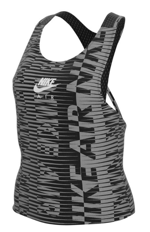 Marškinėliai moterims Nike Air Printed W running T Shirt CZ9415010, pilki